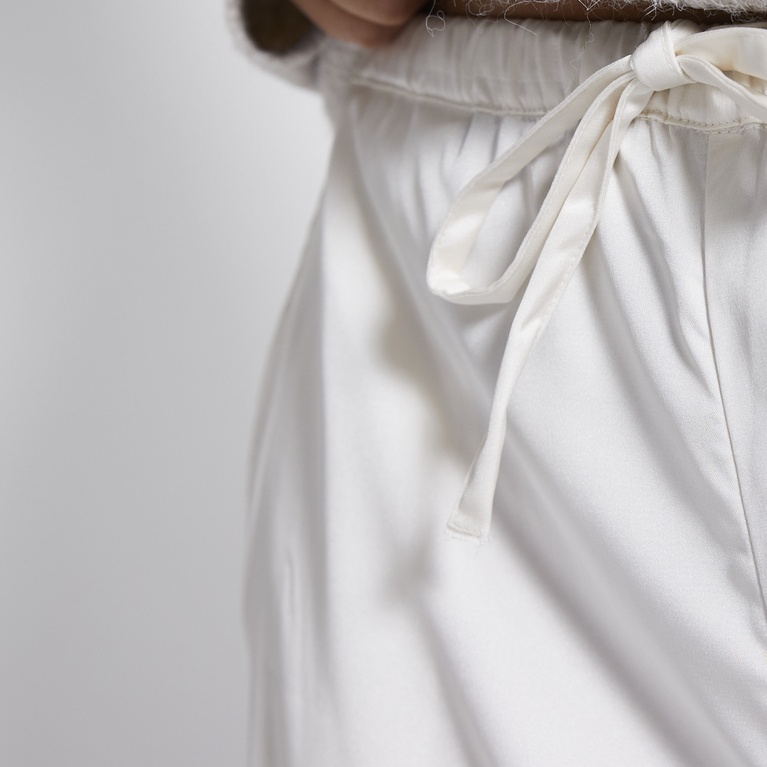 Satin pants "Ashley" Ivory